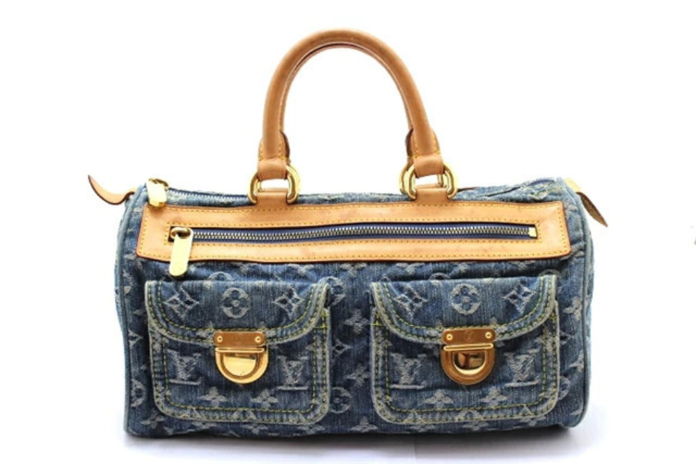 LOUIS VUITTON Neo Speedy Handbag Monogram Denim